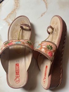Embroidered Kolhapuri Sandals