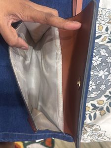 Aldo Brown Leather Clutch Wallet