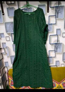 Green Kurta pant set