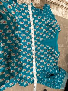 last price Teal Printed Kurta