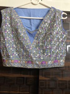 Pleated Blue Skirt