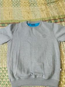 Men's Grey Pullover Sweatshirt