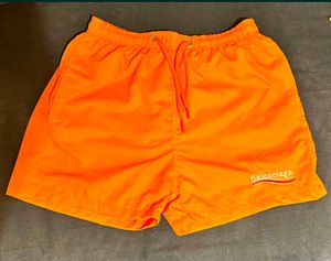 Unisex Balenciaga Orange Swim Shorts