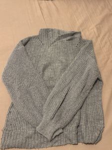 Cozy Grey Knit Sweater