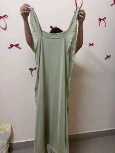 Flowy Ruffle Detail Maxi Dress