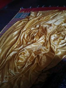 5m Gold Satin Fabric Piece