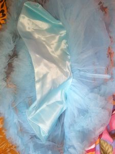 Cute Blue Ruffle Dress