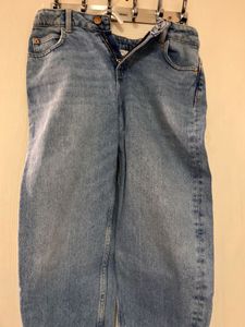M&S Light Wash Wide Leg Jeans