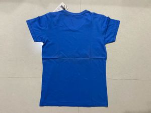 Blue Wrangler V-Neck T-Shirt