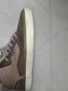 Vans Sk8-Mid Brown Leather Sneakers
