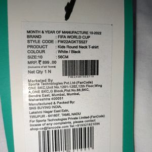 Kids Cotton Sport Tshirt