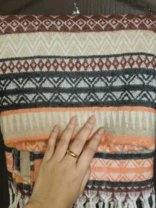 Boho Geometric Print Scarf