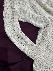 knit mini white dress