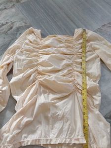 Chic Ruched Square Neck Top