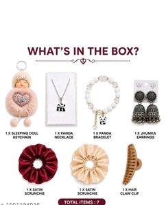 Cute Panda Themed Accessory Gift Set