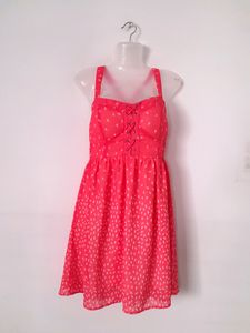 Pink Printed Dress (Women's)