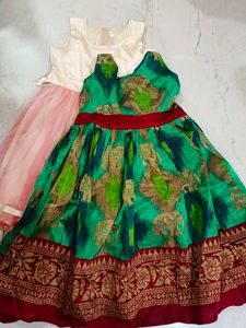 Girls Ethnic Dress for 7  to 8 yr