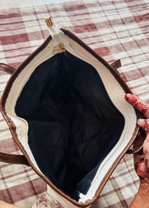Stylish White Tote Bag