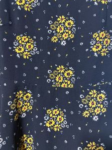 Chic Black Floral Print Dress