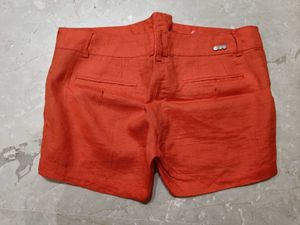 Mango -Chic Orange Shorts