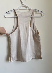 Cream Racerback Tank Top