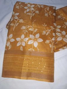 New Elegant Floral Printed Saree wit