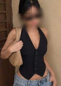 Black halterneck top