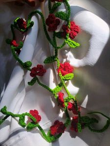 Boho Crochet Flower Hair Clip