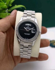 Rolex Watch - Black Diamond Bezel