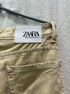 Tan Straight Leg Denim Jeans