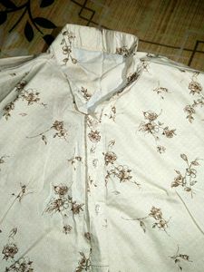 Floral Print Button-Down Shirt