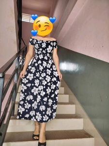 WOMEN OFF SHOULDER  FLORAL DRESS