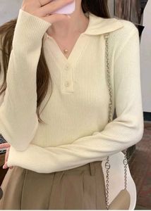 Elegant Cream Knit Top