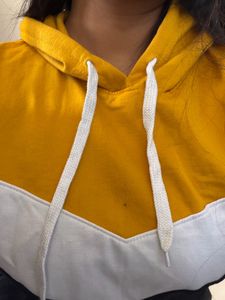 💛 Mustard Yellow Colorblock Hoodie 🖤