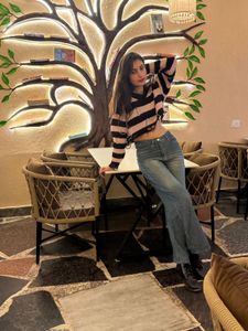 Striped Cropped Sweater