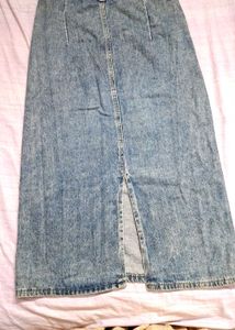 Denim Maxi Skirt