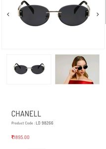 Celine Oval Rimless Sunglasses