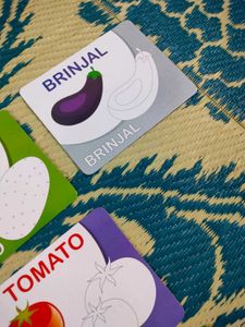 Draw , Learn And Colour Cards ( VEGETABLES)