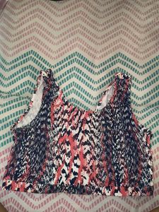 Stylish Abstract Print Tank Top