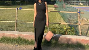 Sleek Black Maxi Dress with Slits