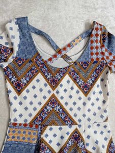 Patterned Mini Dress