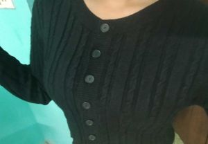 black cardigan
