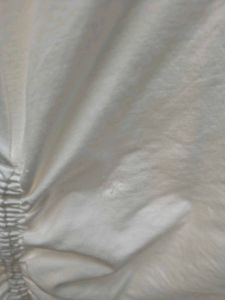 Chic Ruched White Sleeveless Top