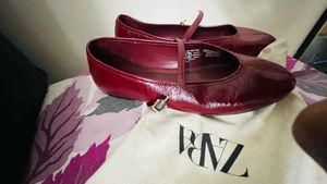 Zara Red Patent Mary Jane Flats