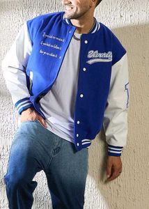 Men's Blue Varsity Jacket