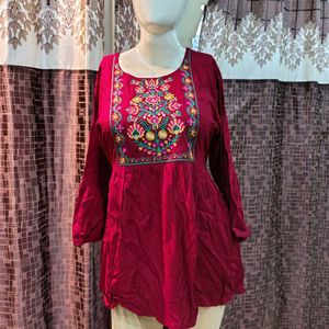 New Embroidered short Kurta or tops