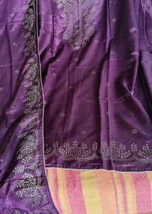Elegant Purple Kurta Set with Embellishments