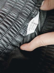 Black Faux Leather Pants