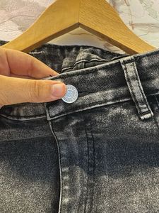 Grey Wash Wide Leg Jeans