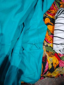 Beautiful Teal Kurta with Mirror Work